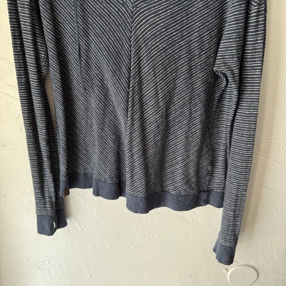 IO Pullover Hoodie Womens Small‎ Striped Hemp Organic Cotton Lightweight - Picture 3 of 9